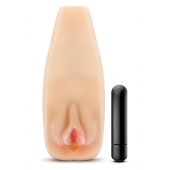 Мастурбатор-вагина с вибрацией Soft   Wet Natasha Realistic Beige Masturbator - Blush Novelties - в Нижнем Тагиле купить с доставкой