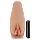 Маструбатор-вагина с вибрацией Soft   Wet Renata Realistic Tan Masturbator - Blush Novelties - в Нижнем Тагиле купить с доставкой