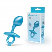 Голубая анальная пробка для массажа простаты Bulb Silicone Prostate Plug - 10,7 см. - b-Vibe - в Нижнем Тагиле купить с доставкой