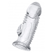 Прозрачная насадка на пенис с шипиками и коготком - 13,5 см. - A-toys - в Нижнем Тагиле купить с доставкой