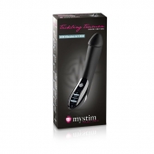 Вибратор с электростимуляцией Tickling Truman Black Edition - 27 см. - MyStim - купить с доставкой в Нижнем Тагиле