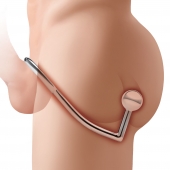 Кольцо на пенис с анальным стимулятором Stainless Steel Anal Hook   Cock Ring - BlueLine - в Нижнем Тагиле купить с доставкой