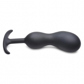 Черный массажер простаты с утяжелителями Premium Silicone Weighted Prostate Plug XL - 20,8 см. - XR Brands - в Нижнем Тагиле купить с доставкой