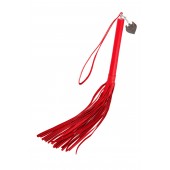 Красная кожаная плеть с петлёй - 50 см. - Pecado - купить с доставкой в Нижнем Тагиле