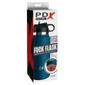 Смуглый мастурбатор-вагина в синей колбе F*ck Flask - Pipedream - в Нижнем Тагиле купить с доставкой
