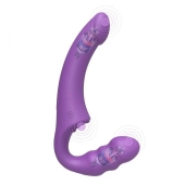Фиолетовый безремневой страпон Straples Strap-On Dildo - Erokay - купить с доставкой в Нижнем Тагиле