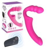 Розовый безремневой страпон Straples Strap-On Dildo - Erokay - купить с доставкой в Нижнем Тагиле