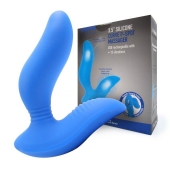 Синий вибромассажер простаты 3,5’’ Curve P-spot Massager - 12 см. - Erokay - в Нижнем Тагиле купить с доставкой