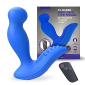 Синий вибромассажер простаты 3,5’’ Remote Control P-spot Massager - 12,5 см. - Erokay - в Нижнем Тагиле купить с доставкой