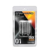 Прозрачная насадка с шипами STAY HARD COCK SLEEVE 01 CLEAR - Blush Novelties - в Нижнем Тагиле купить с доставкой