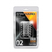 Прозрачная насадка на пенис с шишечками STAY HARD COCK SLEEVE 02 CLEAR - Blush Novelties - в Нижнем Тагиле купить с доставкой
