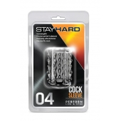 Прозрачная насадка с бороздками STAY HARD COCK SLEEVE 04 CLEAR - Blush Novelties - в Нижнем Тагиле купить с доставкой