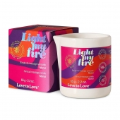 Массажная свеча Light My Fire с ароматом моной - 80 мл. - Love to Love - купить с доставкой в Нижнем Тагиле