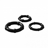Набор из 3 черных эрекционных колец Babooom Ring Set - Adrien Lastic - в Нижнем Тагиле купить с доставкой