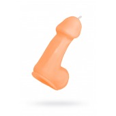 Оранжевая свеча в форме пениса - 47 гр. - Pecado - купить с доставкой в Нижнем Тагиле