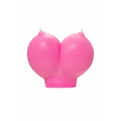 Розовая свеча «Сиськи» - 150 гр. - Pecado - купить с доставкой в Нижнем Тагиле