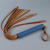 Плеть с джинсовой ручкой «Дикий Запад» - 60 см. - Sitabella - купить с доставкой в Нижнем Тагиле