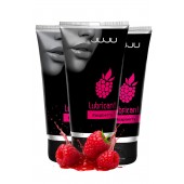 Набор из 3 съедобных лубрикантов JUJU со вкусом малины - JuJu - купить с доставкой в Нижнем Тагиле