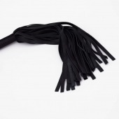 Черный кожаный флоггер - 45 см. - Crazy Handmade - купить с доставкой в Нижнем Тагиле