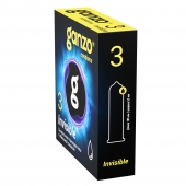 Супертонкие презервативы Ganzo Invisible - 3 шт. - Ganzo - купить с доставкой в Нижнем Тагиле