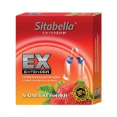 Стимулирующая насадка Sitabella Extender  Клубника - Sitabella - купить с доставкой в Нижнем Тагиле