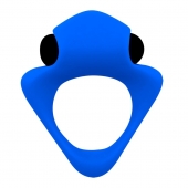 Синее эрекционное кольцо Wooomy Tribeс с вибрацией - Adrien Lastic - в Нижнем Тагиле купить с доставкой