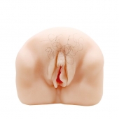 Телесный мастурбатор-вагина с оволосением и вибрацией - Baile - в Нижнем Тагиле купить с доставкой