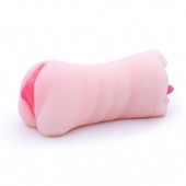 Телесный двусторонний мастурбатор - вагина и ротик - Boys of Toys - в Нижнем Тагиле купить с доставкой