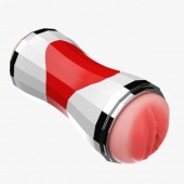 Двусторонний мастурбатор в колбе Power Grip Cup - вагина и ротик - Boys of Toys - в Нижнем Тагиле купить с доставкой