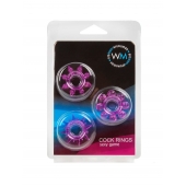 Набор из 3 лиловых эрекционных колец различной формы - Erowoman-Eroman - в Нижнем Тагиле купить с доставкой