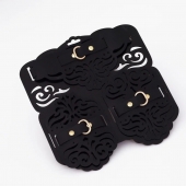 Фигурный набор для БДСМ-игр с узорами и золотистой фурнитурой - Crazy Handmade - купить с доставкой в Нижнем Тагиле