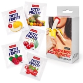 Набор из 5 саше съедобных смазок Tutti-Frutti - Биоритм - купить с доставкой в Нижнем Тагиле
