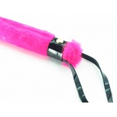 Нежная плеть с розовым мехом BDSM Light - 43 см. - БДСМ Арсенал - купить с доставкой в Нижнем Тагиле