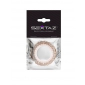 Эрекционное кольцо с бежевыми «ресничками» - Sextaz - в Нижнем Тагиле купить с доставкой
