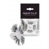 Эластичное эрекционное кольцо с черными «ресничками» - Sextaz - в Нижнем Тагиле купить с доставкой