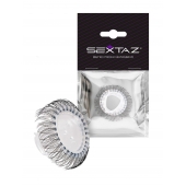 Эластичное эрекционное кольцо с длинными черными «ресничками» - Sextaz - в Нижнем Тагиле купить с доставкой