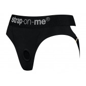 Черные трусики для насадок Heroine Lingerie Harness - size XL - Strap-on-me - купить с доставкой в Нижнем Тагиле
