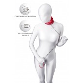 Красный ошейник с подкладкой из меха - ToyFa - купить с доставкой в Нижнем Тагиле