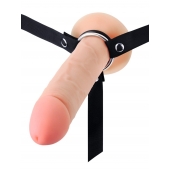 Мужской полый страпон на регулируемых ремешках - 22 см. - Sex Expert - купить с доставкой в Нижнем Тагиле