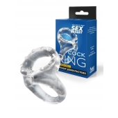 Прозрачное двойное эрекционное кольцо - Sex Expert - в Нижнем Тагиле купить с доставкой