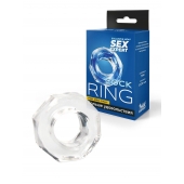 Прозрачное эрекционное кольцо в форме гайки - Sex Expert - в Нижнем Тагиле купить с доставкой