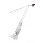 Белая кожаная плеть - 50 см. - Pecado - купить с доставкой в Нижнем Тагиле