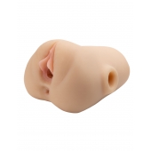 Телесный мастурбатор с вибрацией Double Pounder Vibrating Squeeze Stroker - Pipedream - в Нижнем Тагиле купить с доставкой