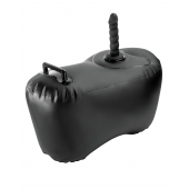 Черное надувное кресло с платформой для фиксации дилдо Body Dock Inflatable Love Seat - Pipedream - купить с доставкой в Нижнем Тагиле