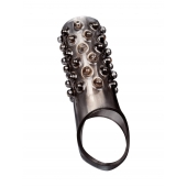 Дымчатая насадка на пенис с выпуклостями - 12 см. - Sex Expert - в Нижнем Тагиле купить с доставкой