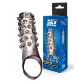 Дымчатая насадка на пенис с выпуклостями - 11 см. - Sex Expert - в Нижнем Тагиле купить с доставкой