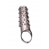 Дымчатая насадка на пенис с шипами и выпуклостями - 12 см. - Sex Expert - в Нижнем Тагиле купить с доставкой