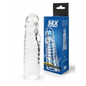 Прозрачная закрытая насадка на член - 15 см. - Sex Expert - в Нижнем Тагиле купить с доставкой