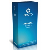 Презервативы OKOTO Mega Mix - 18 шт. - Sitabella - купить с доставкой в Нижнем Тагиле