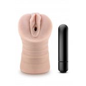 Телесный мастурбатор-вагина Ayumi с вибрацией - Blush Novelties - в Нижнем Тагиле купить с доставкой